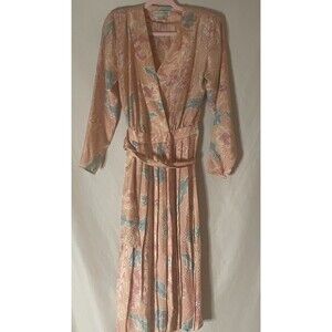 VINTAGE ARGENTI 100% SILK DRESS Size 6 70s 80s Mobwife Griselda Elegant Luxury